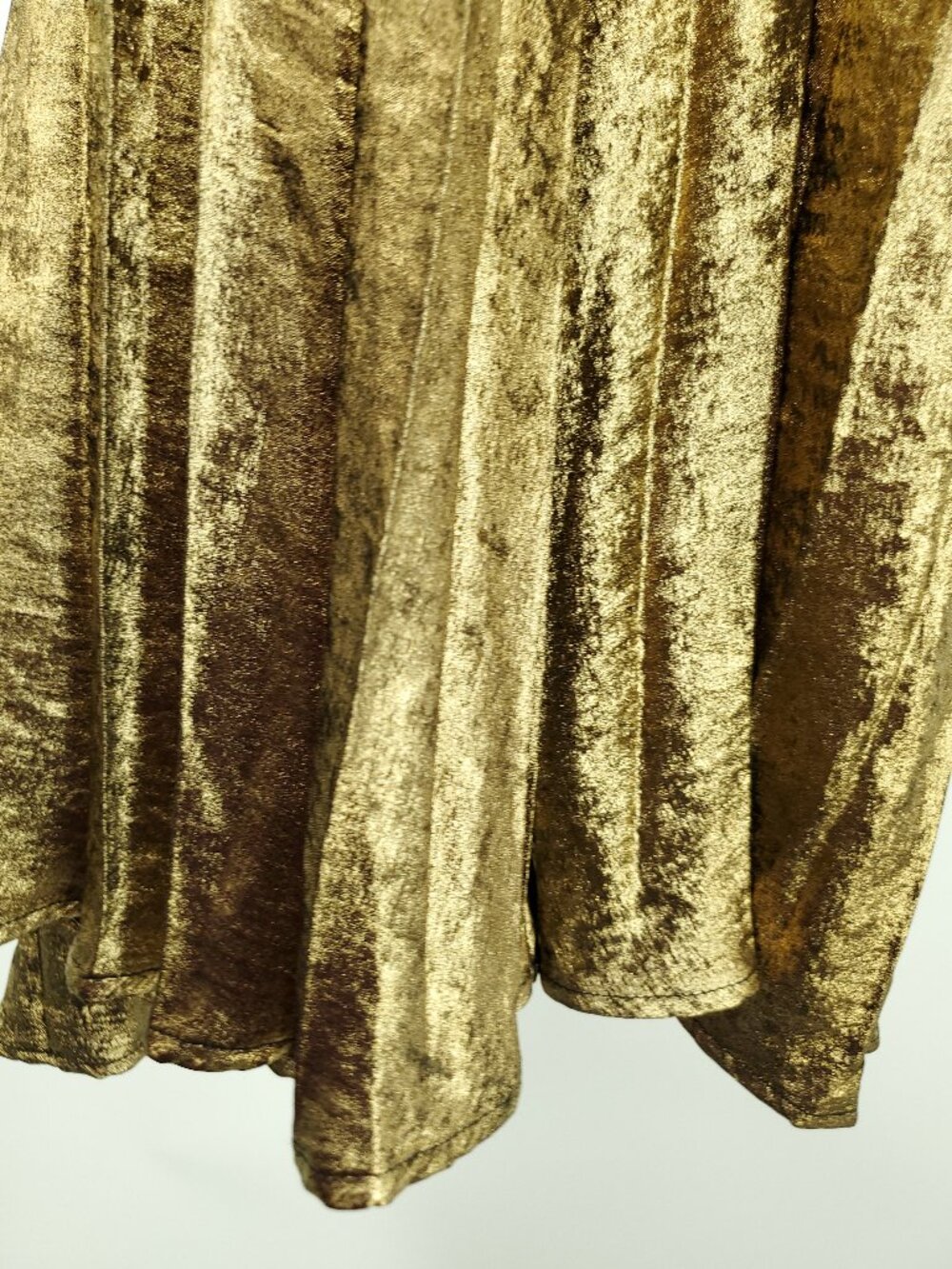 Lulus Gelsey Gold Lurex Pleated Halter Shift Maxi Dress L - Picture 10 of 16